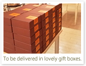 To be delivered in lovely gift boxes.